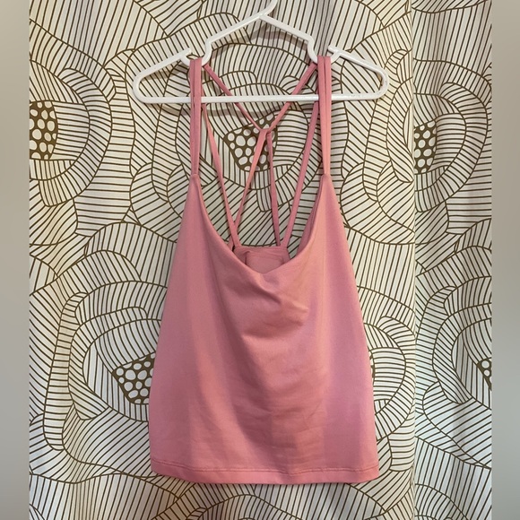 Old Navy Active XXL PowerPress Light Support Breathable Built-in Bra Pink - Picture 1 of 1